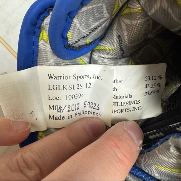 Brine King Lacrosse Gloves Superlight 12" Royal Blue - Picture 12 of 16